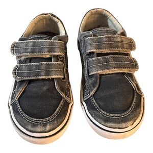 SPERRY Toddler Halyard Black Velcro Sneakers Size 10.5 Medium